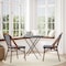 Flash Furniture Navy/White PE Rattan Stacking Paris Chair, 2PK 2-SDA-AD642001-NVYWH-NAT-GG - alternate 1
